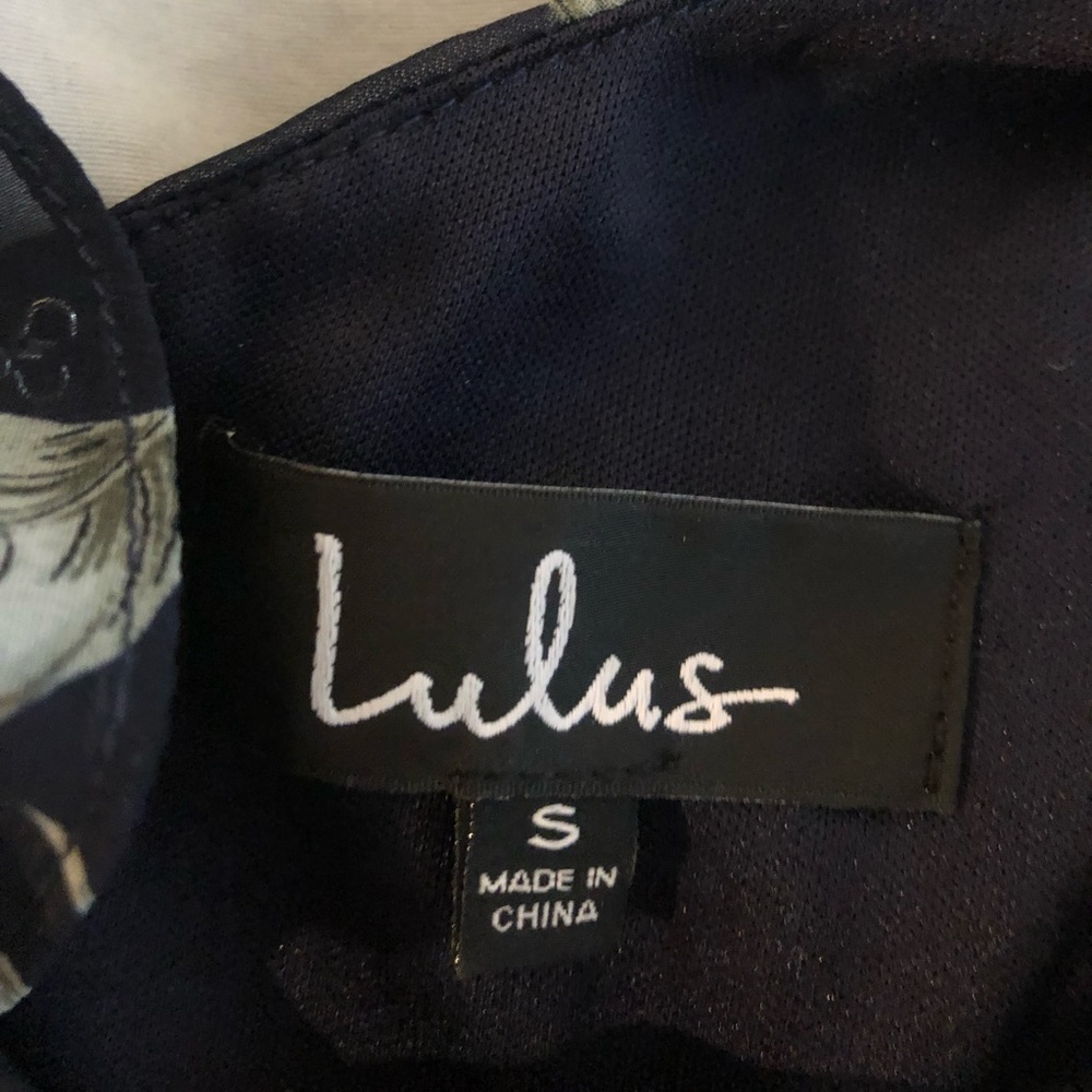 Lulus Navy Blue Floral Off-the-Shoulder Maxi Dress - Picture 8 of 8